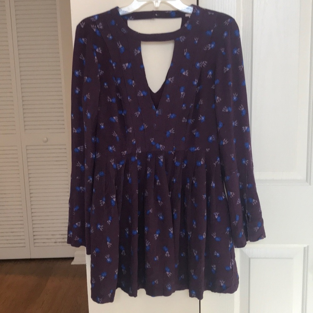Purple free people mini dress - NEVER WORN